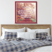 Life Quote canvas print (Insitu (Slaapkamer))