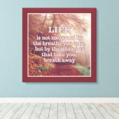 Life Quote canvas print (Insitu (Houten vloer))