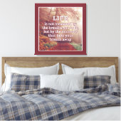 Life Quote canvas print (Insitu (Slaapkamer))