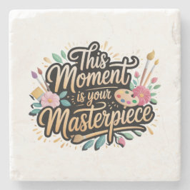 Life Quote Decorative Stenen Onderzetter