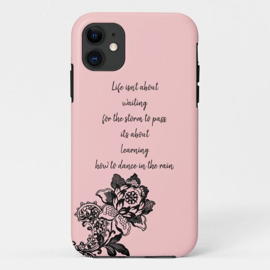 Life Quote iPhone 11 Hoesje (Achterkant)