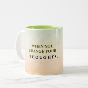 Life Quote-Mok Tweekleurige Koffiemok