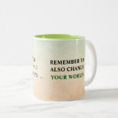 Life Quote-Mok Tweekleurige Koffiemok (Voorkant rechts)