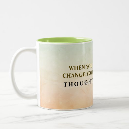 Life Quote-Mok Tweekleurige Koffiemok (Links)