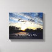 Life Quote Muur Uitgerekt Canvas Print (Voorkant)