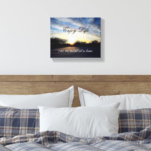 Life Quote Muur Uitgerekt Canvas Print (Insitu (Slaapkamer))