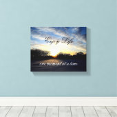 Life Quote Muur Uitgerekt Canvas Print (Insitu (Houten vloer))