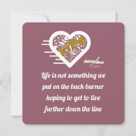 Life Quote Note Kaart van Poet Adiela Akoo