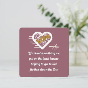 Life Quote Note Kaart van Poet Adiela Akoo