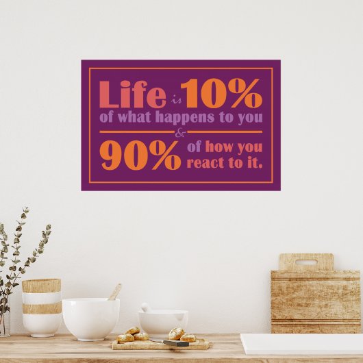 LIFE QUOTE-poster Poster (Keuken)