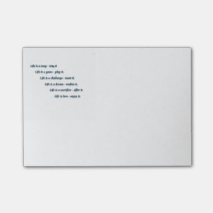 Life Quote van Sai Baba - Het leven is een lied - Post-it® Notes