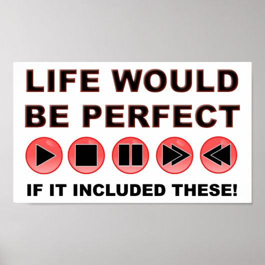 Life Remote Funny Poster (Voorkant)