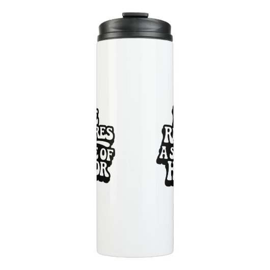 "Life Requires A Sence Of Humor" Thermosbeker (Voorkant)