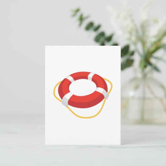 Life Ring Briefkaart (Staand voorkant)