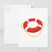 Life Ring Briefkaart (Voorkant / Achterkant)