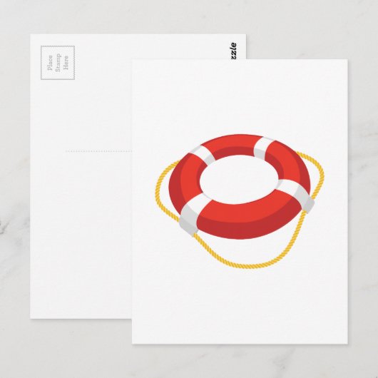 Life Ring Briefkaart (Voorkant / Achterkant)