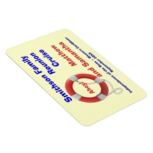 Life Ring Family Cruise Cabin Door Marker Magneet (Rechterzijde)