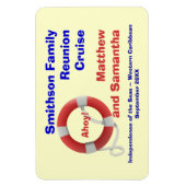 Life Ring Family Cruise Cabin Door Marker Magneet (Verticaal)