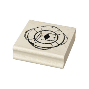  Life Ring Rubber Art Stamp Rubberstempel