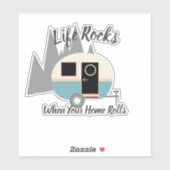 Life Rocks Caravan Camper Sticker (Vel)