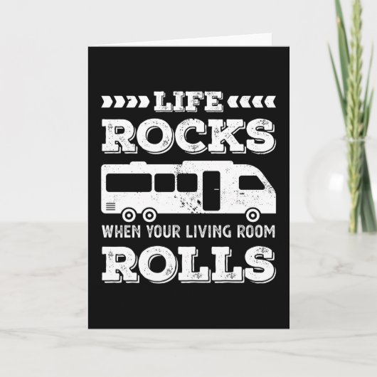 Life Rocks - Funny RV Motorhome Gift Kaart (Voorkant)