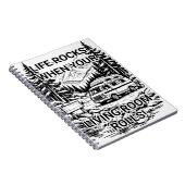 Life Rocks When Your Living Room Rolls Camper Notitieboek (Rechterzijde)