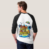 Life’s a Beach – Fun Summer Vibes Graphic T-Shirt (Achterkant volledig)