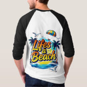 Life’s a Beach – Fun Summer Vibes Graphic T-Shirt (Achterkant)