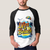 Life’s a Beach – Fun Summer Vibes Graphic T-Shirt (Voorkant)