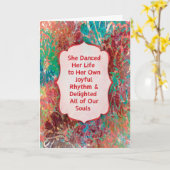 Life’s Dance Sympathy Card Kaart (Gele Bloem)