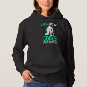 Life´s Over Doelen Field Hockey Speler Jeugd Kinde Hoodie