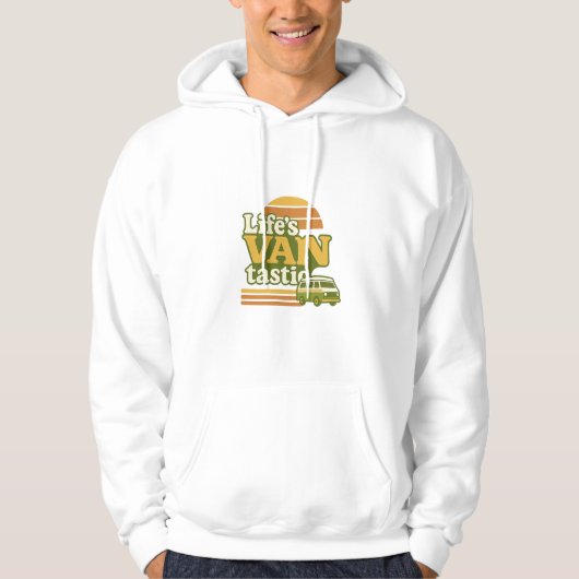 Life’s VANtastic Retro 70s Van Graphic Hoodie (Voorkant)