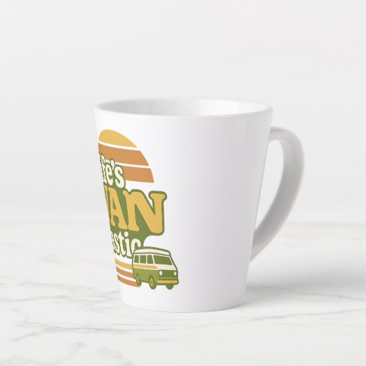 Life’s VANtastic Retro 70s Van Graphic Latte Mok (Rechterhoek)
