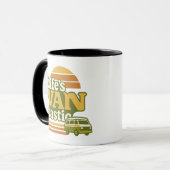 Life’s VANtastic Retro 70s Van Graphic Mok (Voorkant links)