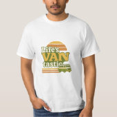 Life’s VANtastic Retro 70s Van Graphic T-shirt (Voorkant)