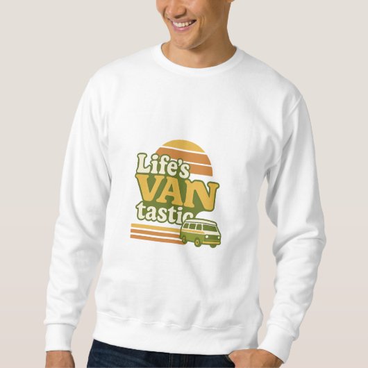 Life’s VANtastic Retro 70s Van Graphic Trui (Voorkant)