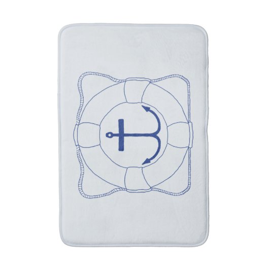 Life Saver/Anchor Bath Mat (Donkere afdruk) (Voorkant Verticaal)