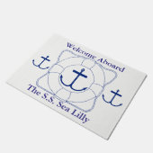 Life Saver & Anchor Deuren Mat (Donkere afdruk) (Schuin)