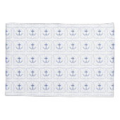 Life Saver/Anchor Pillow-Hoesje (Donkere afdruk) Kussensloop (Achterkant)