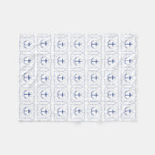 Life Saver/Anker Deken (donkere print) (Voorkant (Horizontaal))