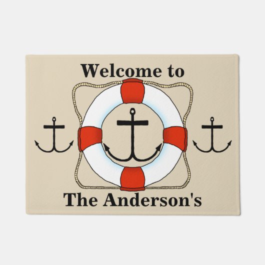 Life Saver & Anker Deurmat (Voorkant)