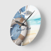 Life Saver Beach Scene Ronde Klok (Hoek)