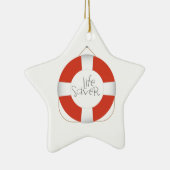 Life Saver Keramisch Ornament (Rechts)