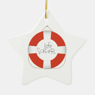 Life Saver Keramisch Ornament