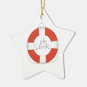 Life Saver Keramisch Ornament (Links)