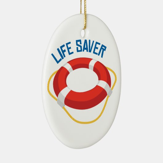 Life Saver Keramisch Ornament (Rechts)