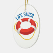 Life Saver Keramisch Ornament (Links)