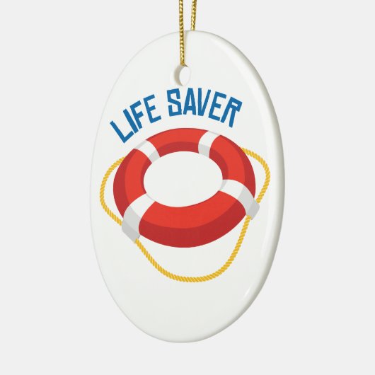 Life Saver Keramisch Ornament (Links)