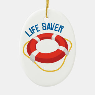 Life Saver Keramisch Ornament