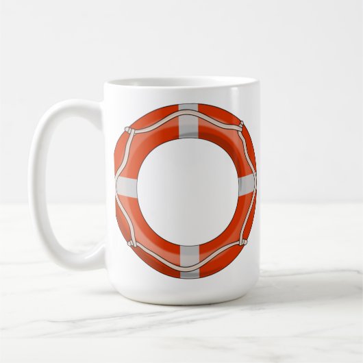 Life Saver Personal Flotation Device Koffiemok (Links)